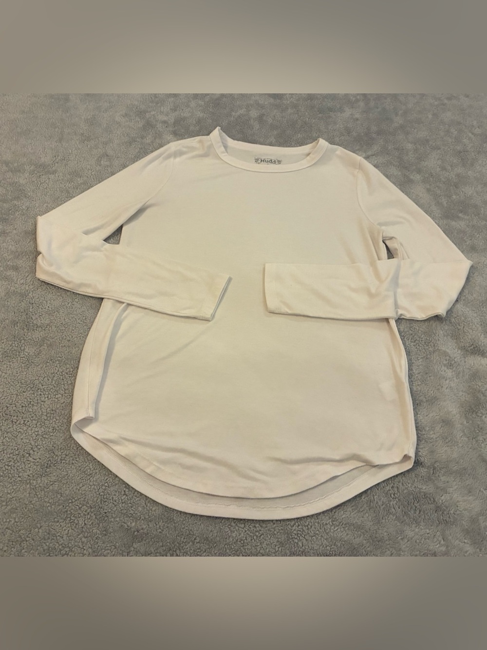 Women’s MUDD Brand Long-Sleeve Tee - White Size Small